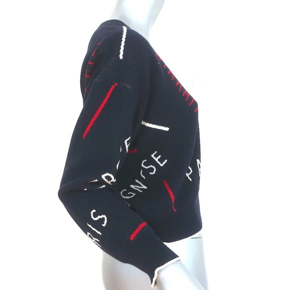 Joie Wilhelmina Destination Sweater Navy Cotton Knit Size Extra Extra Small - Picture 3 of 6